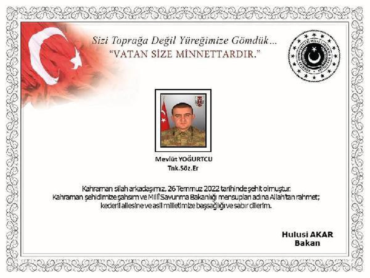 Fırat Kalkanı Harekat Alanı bölgesinde 2 asker şehit oldu (2)