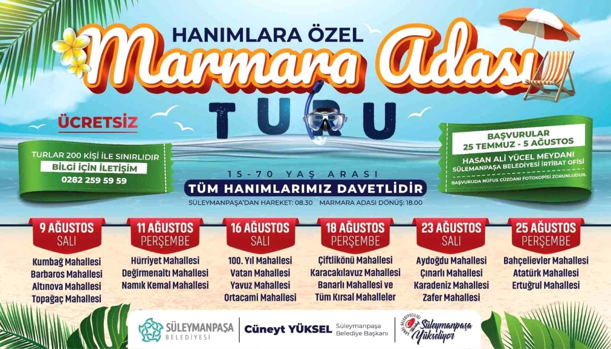 Kadınlar istedi, Marmara Adası turu yeniden başladı