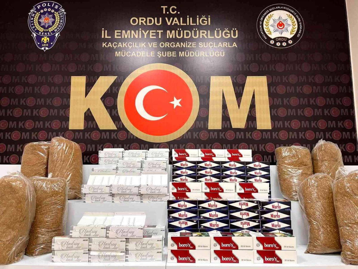 Ordu\'da kaçak tütün operasyonu