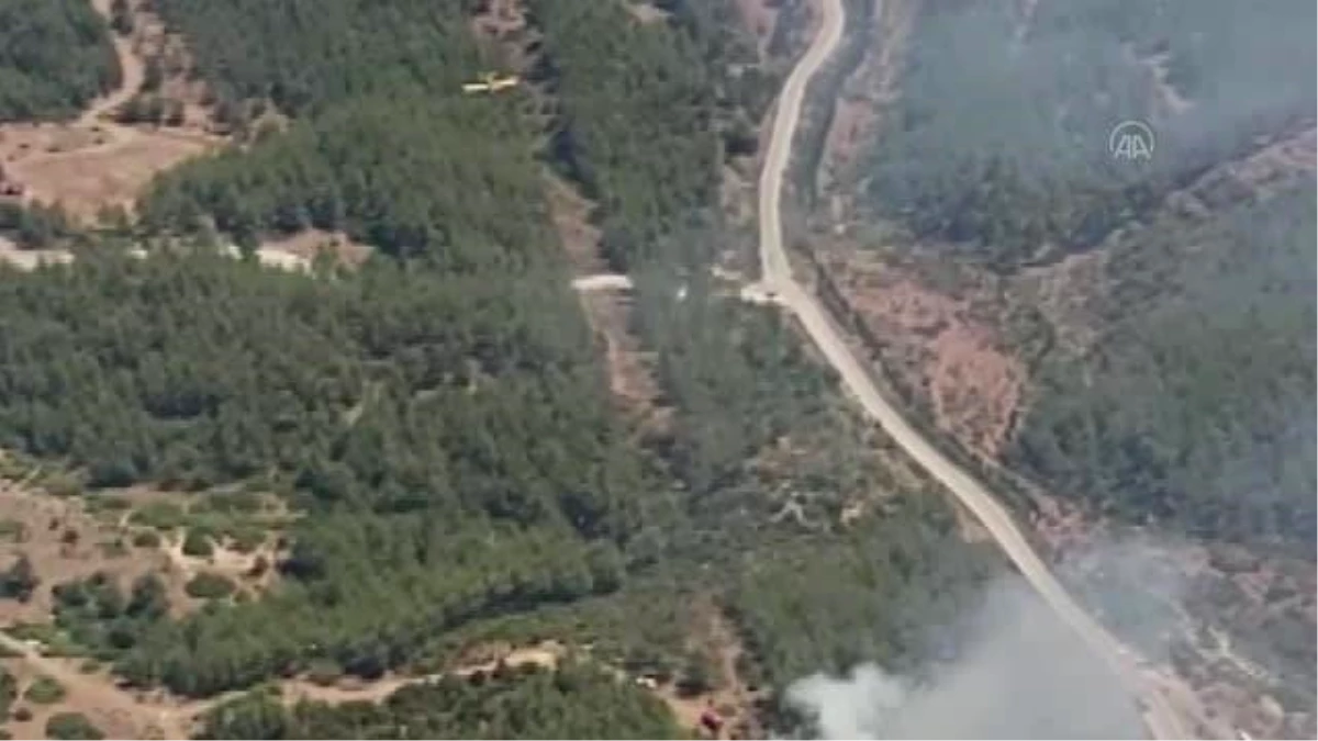 İzmir\'de çıkan orman yangınına müdahale ediliyor