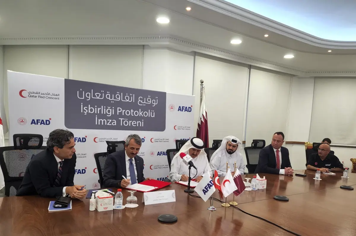 AFAD ve Katar Kızılay Suriye'de 1000 konutluk yerleşim köyü inşa edecek