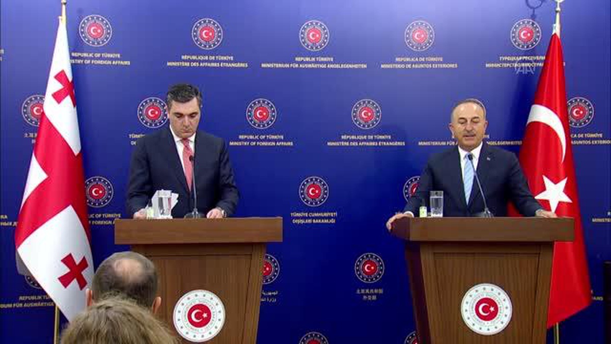 Dışişleri Bakanı Çavuşoğlu, Gürcistanlı mevkidaşıyla ortak basın toplantısında konuştu Açıklaması