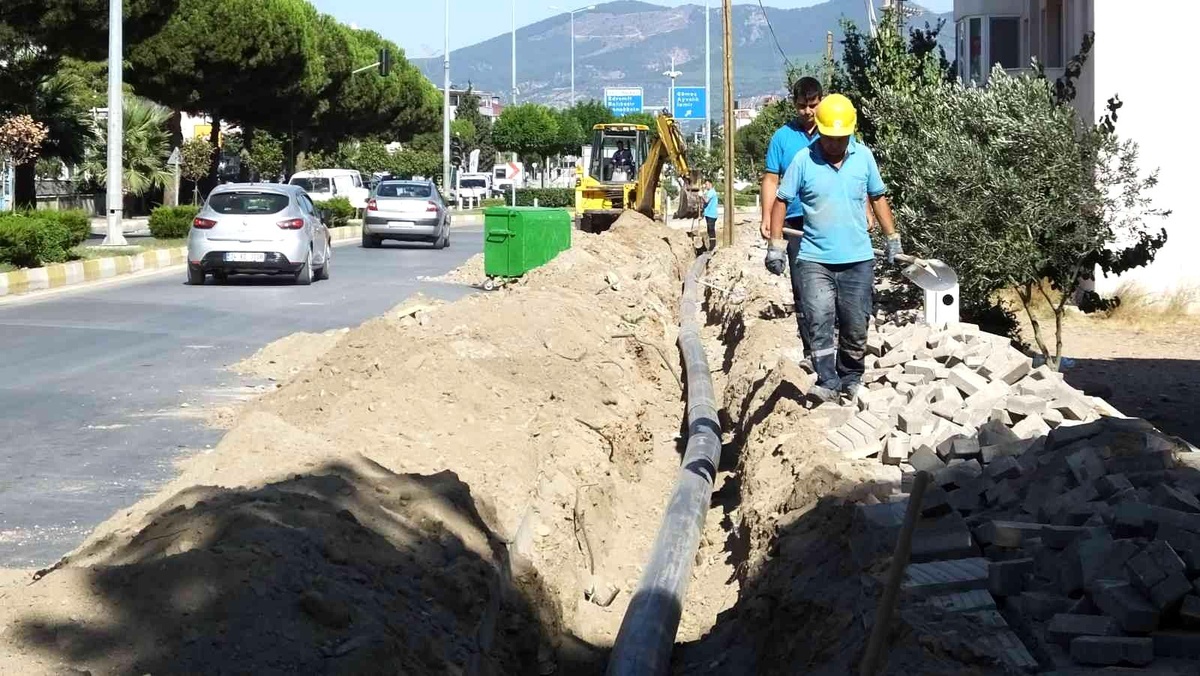 Burhaniye Ören sahilinde su sıkıntısı bitiyor