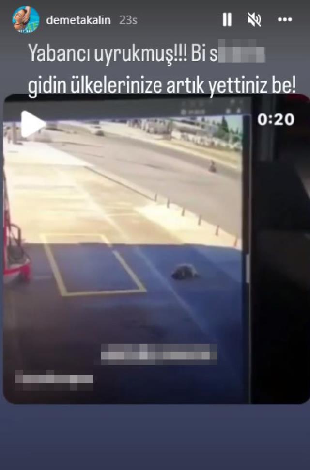 Demet Akalın, yolunu değiştirerek köpeği ezen yabancı uyruklu şahsa küfretti Demet Akalın, yolunu değiştirerek köpeği ezen yabancı uyruklu şahsa küfretti