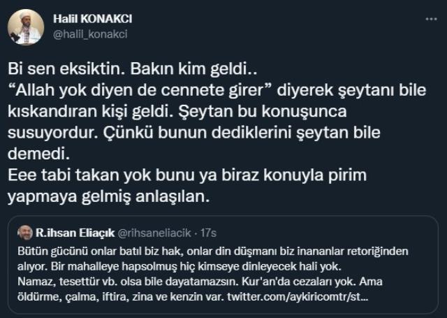 'Et görmekten içimiz dışımıza çıkıyor' diyen imam ile ilahiyatçı İhsan Eliaçık arasında ipler gerildi