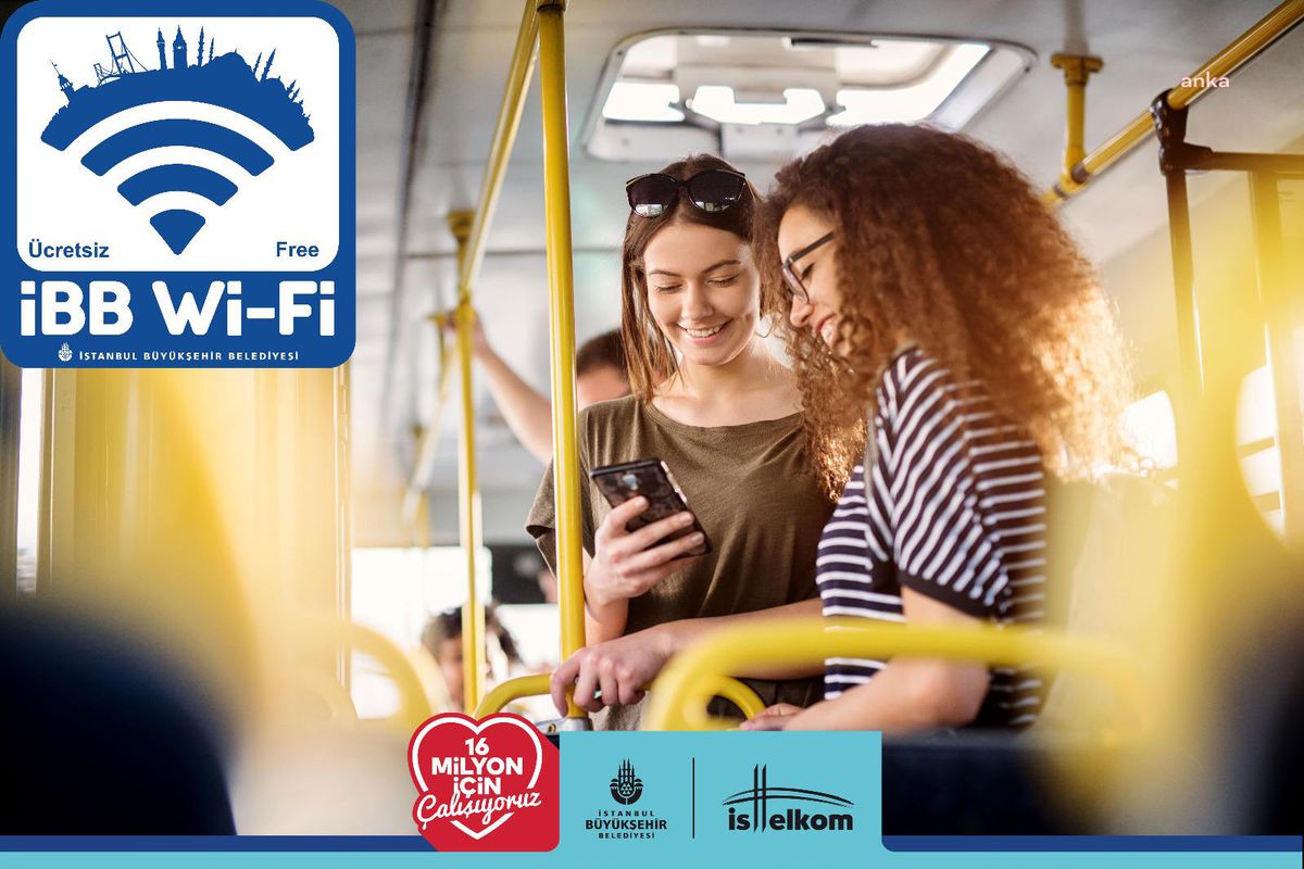 İbb\'den Otobüslerde Ücretsiz Wi-Fi