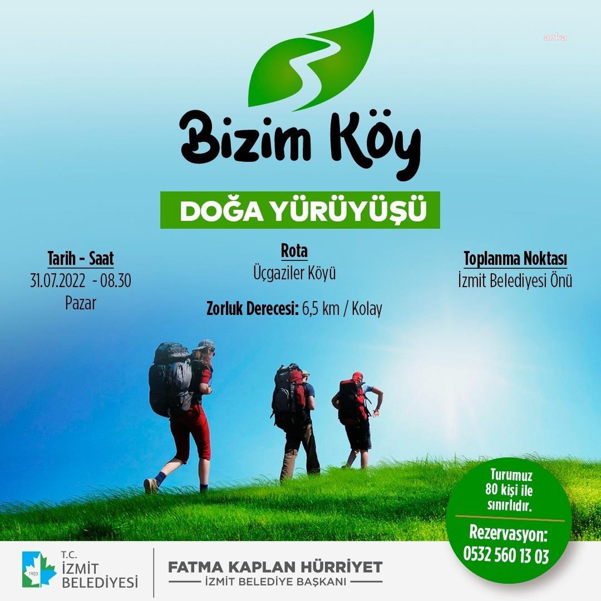 Bizim Köy Doğa Yürüyüşü, Üçgaziler köyünde devam edecek