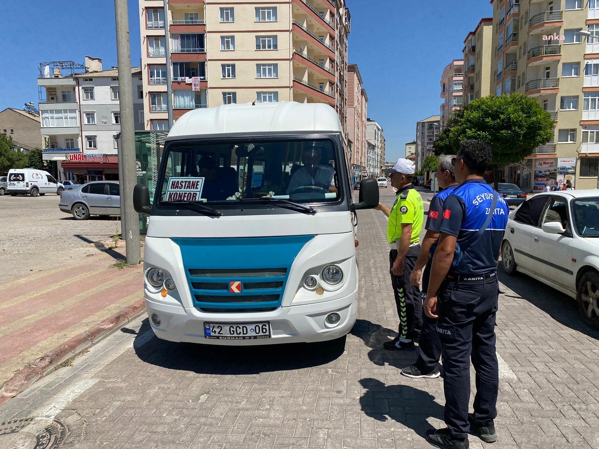 Seydişehir\'de dolmuşlar denetlendi