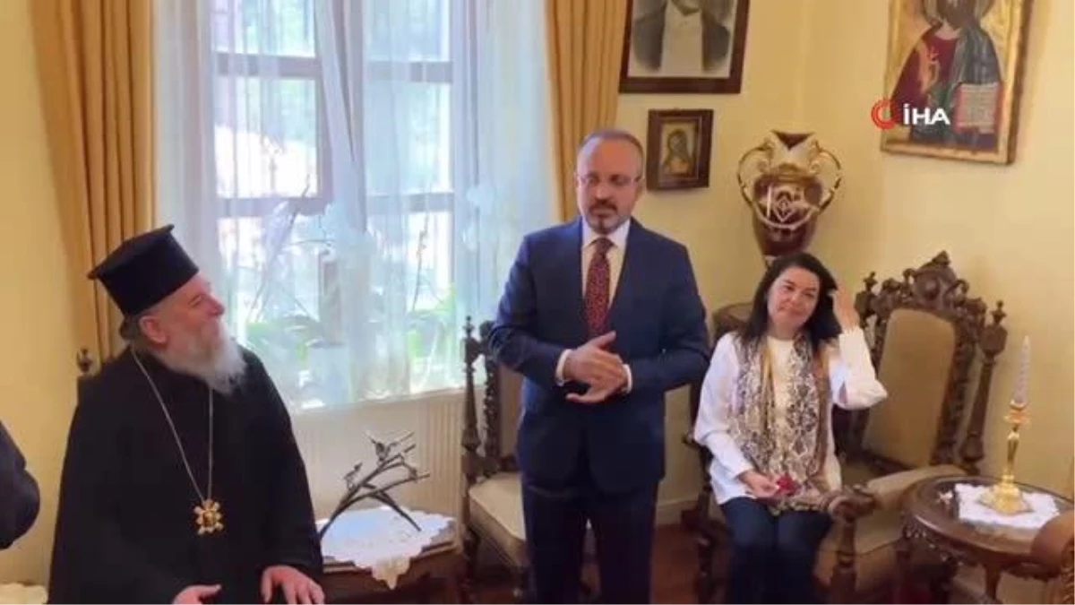 AK Parti Grup Başkanvekili Bülent Turan, Gökçeada Metropolithanesi\'ni ziyaret etti Açıklaması
