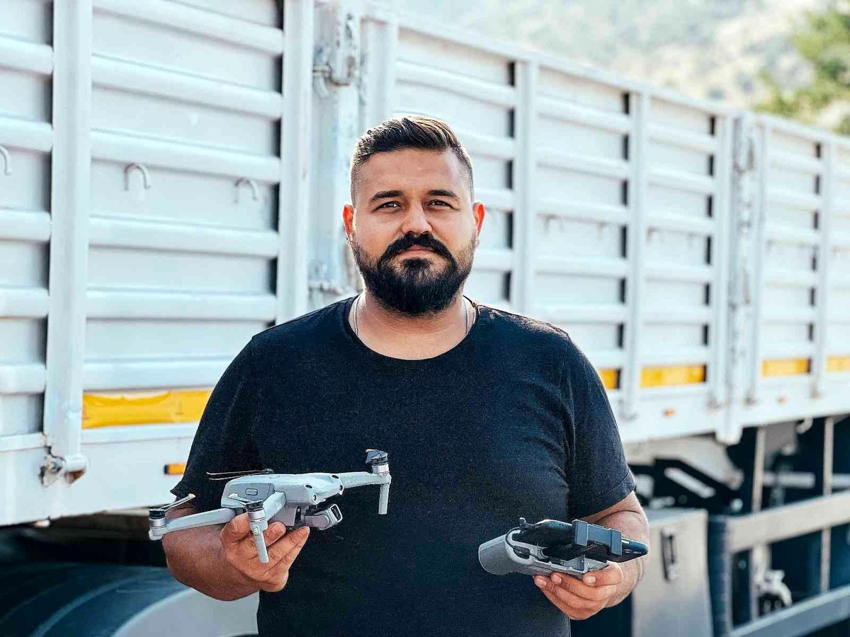 Aydınlı fotoğraf sanatçısı merakını drone ile giderdi