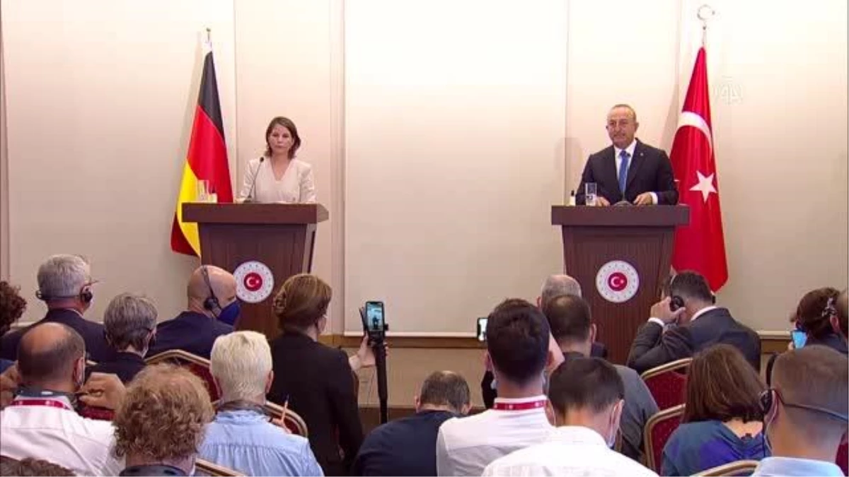 Dışişleri Bakanı Çavuşoğlu, Alman mevkidaşı Baerbock\'la ortak basın toplantısında konuştu: (2)