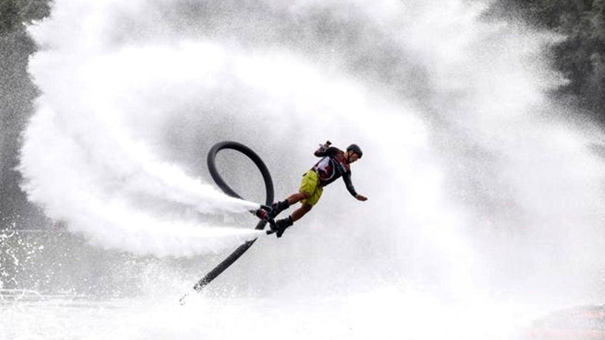 Fotoğraf: Rusya\'nın Başkenti Moskova\'da Flyboard Festivali