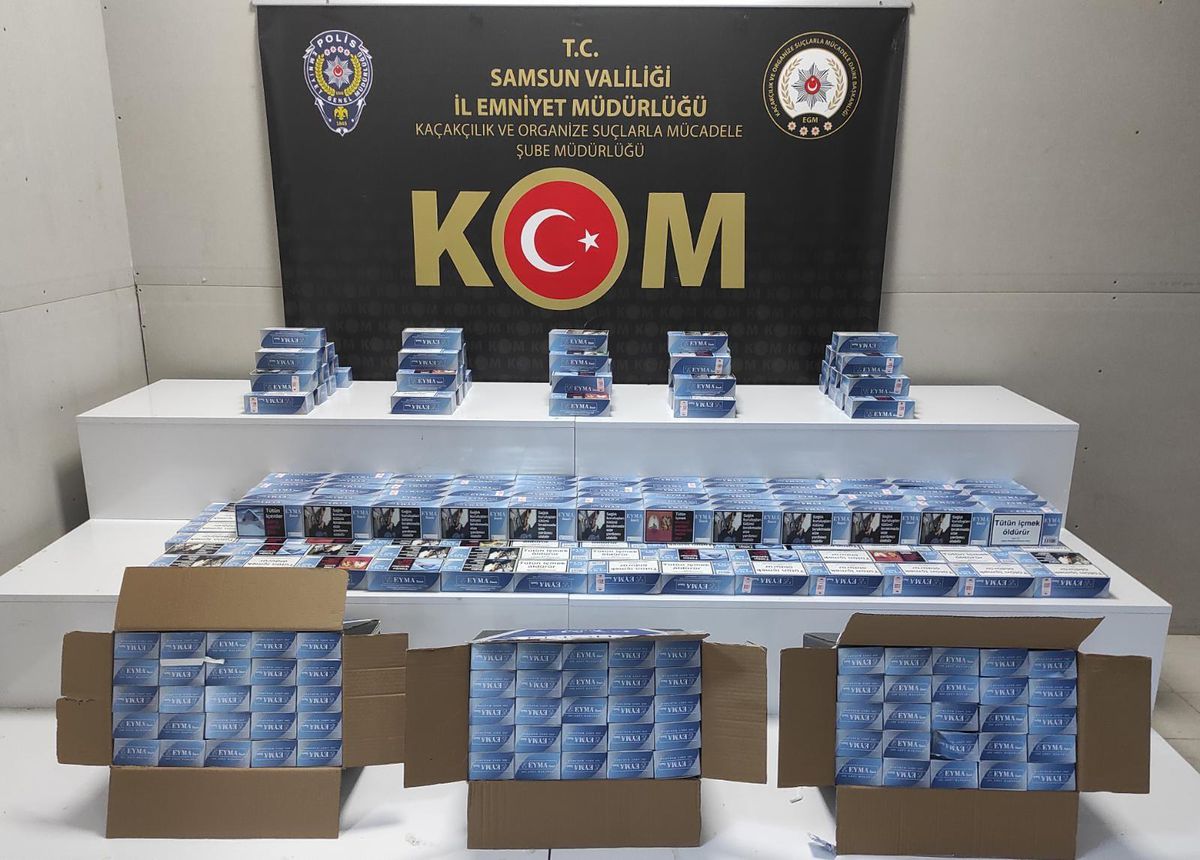 Samsun\'da 30 bin makaron ele geçirildi