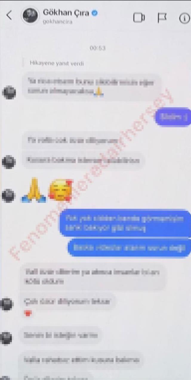 Selin Ciğerci ile evli olan Gökhan Çıra'nın güzel fenomenle mesajları ifşa oldu Selin Ciğerci ile evli olan Gökhan Çıra'nın güzel fenomenle mesajları ifşa oldu