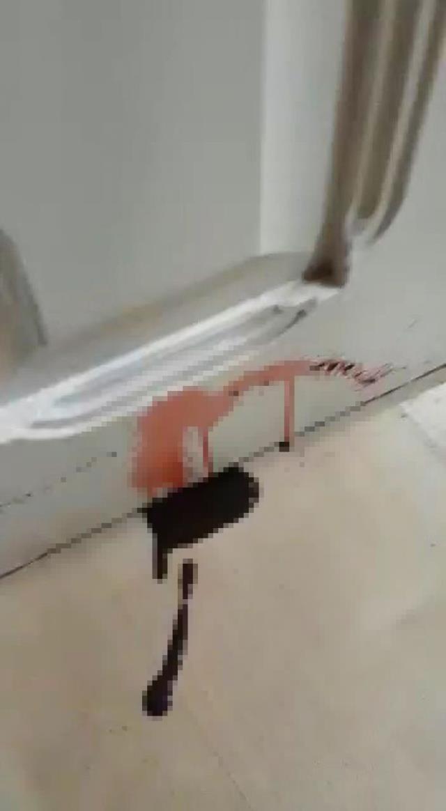 Yeni taşındıkları evin duvarlarından kan sızan aile, büyük panik yaşadı