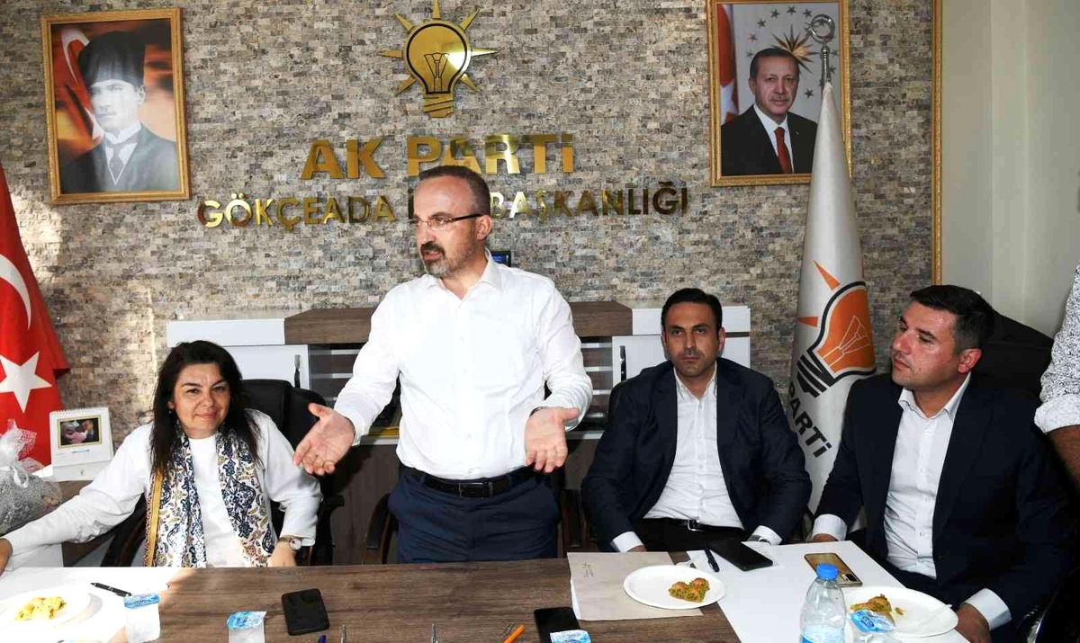 AK Parti Grup Başkanvekili Turan, partisinin Gökçeada İlçe Başkanlığını ziyaret etti Açıklaması