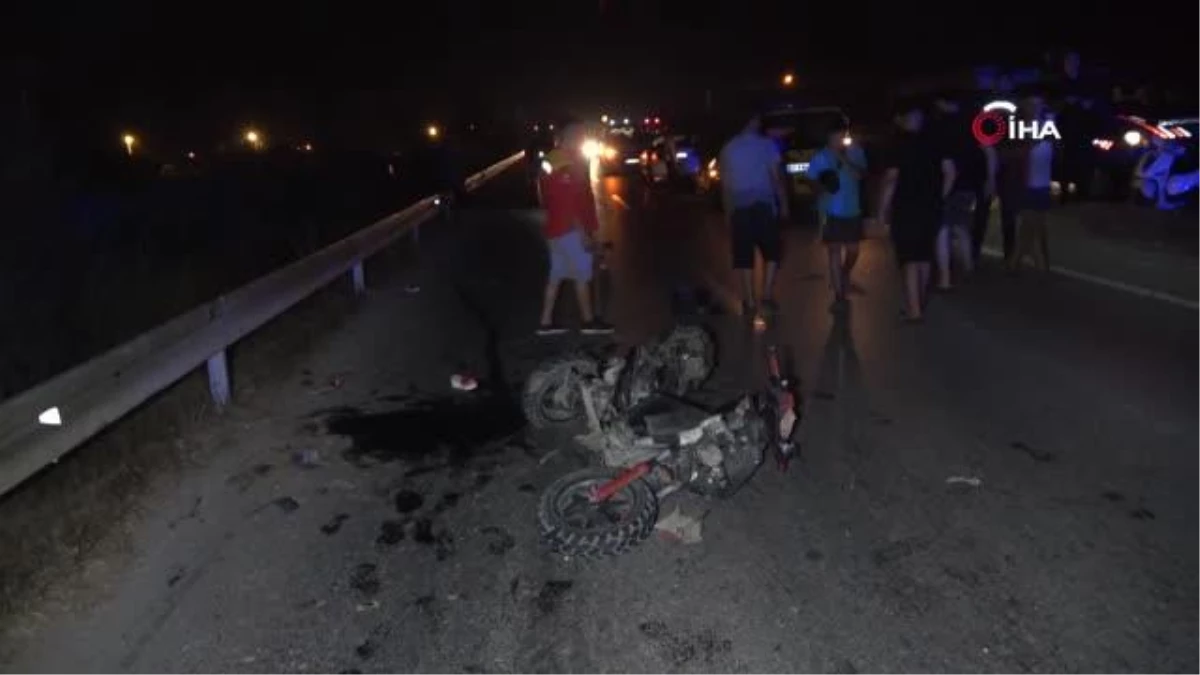 Motosikletliler çarpıştı, arkadan gelen otomobil yaralılara çarptı: 1 ölü, 1\'i bebek 3 yaralı
