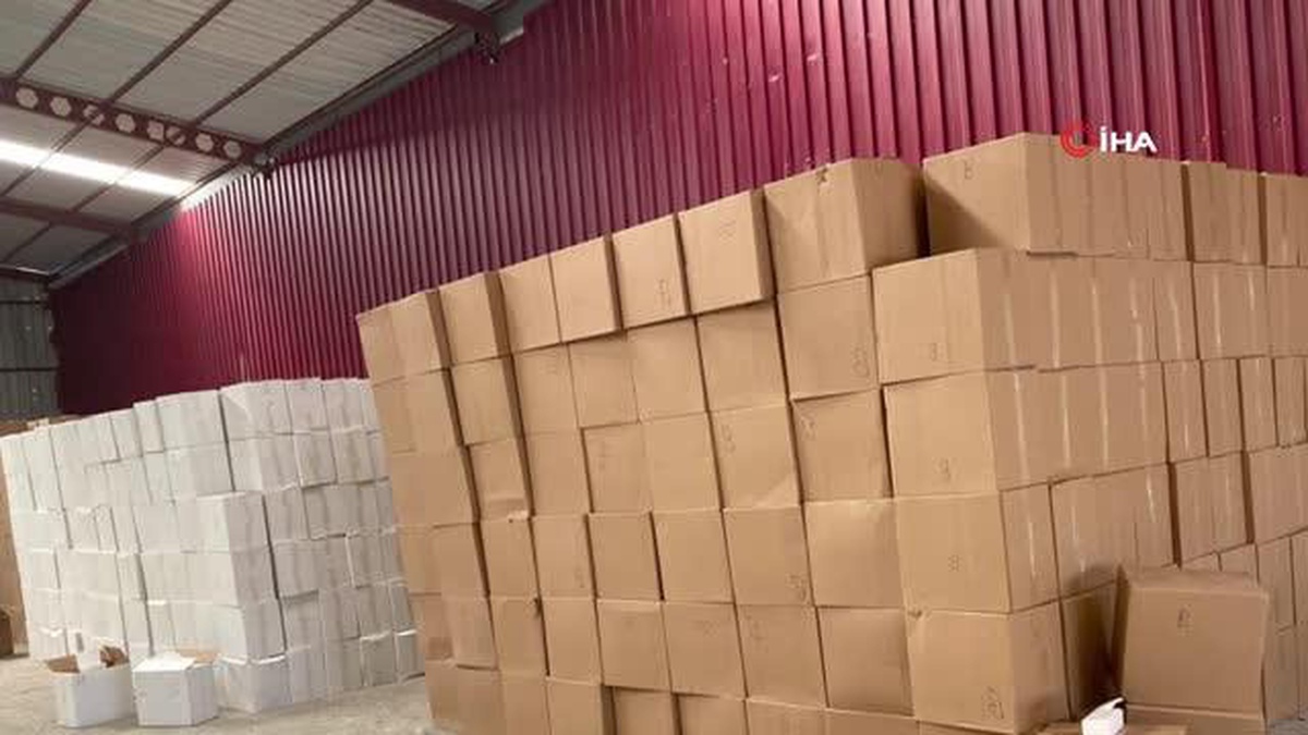 Adana\'da 39 milyon boş makaron ele geçirildi