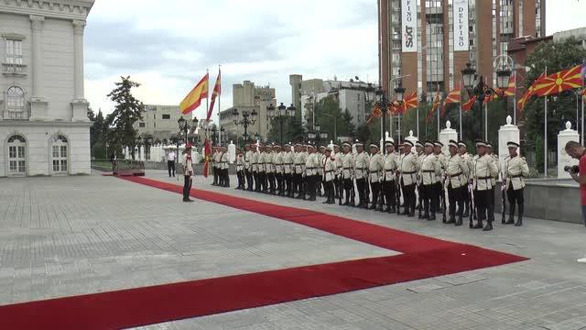 İspanya Başbakanı Pedro Sanchez, Kuzey Makedonya'da temaslarda bulundu