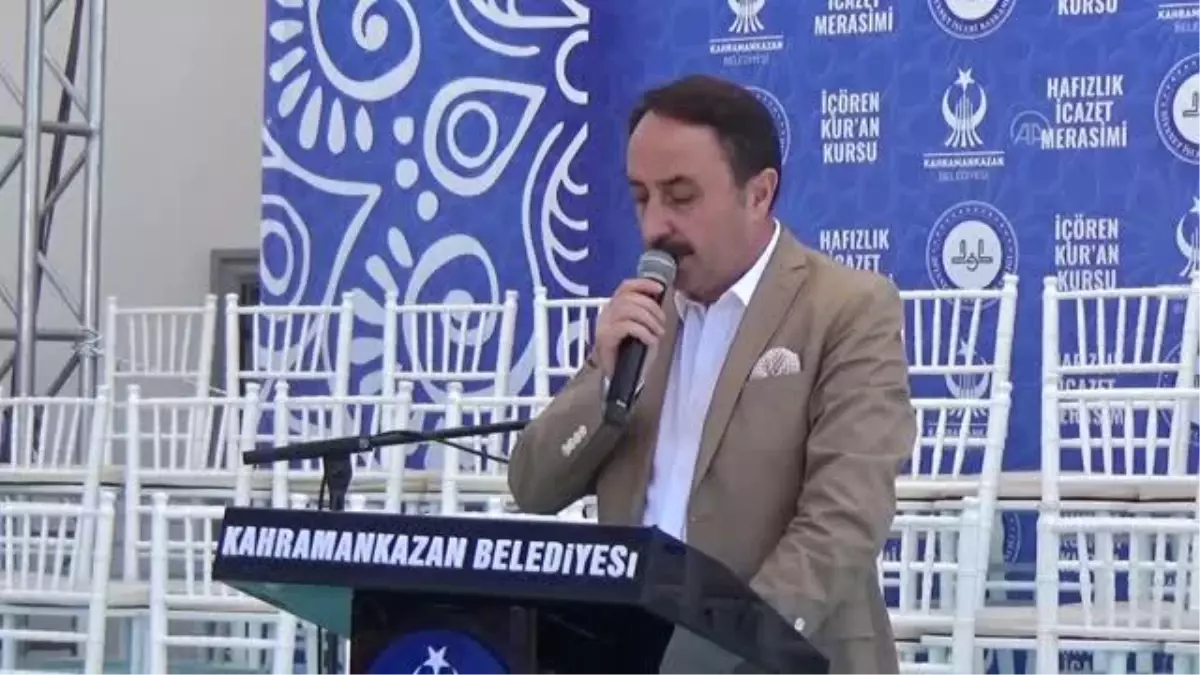 Kahramankazan\'da 45 hafız öğrenci icazet belgelerini aldı