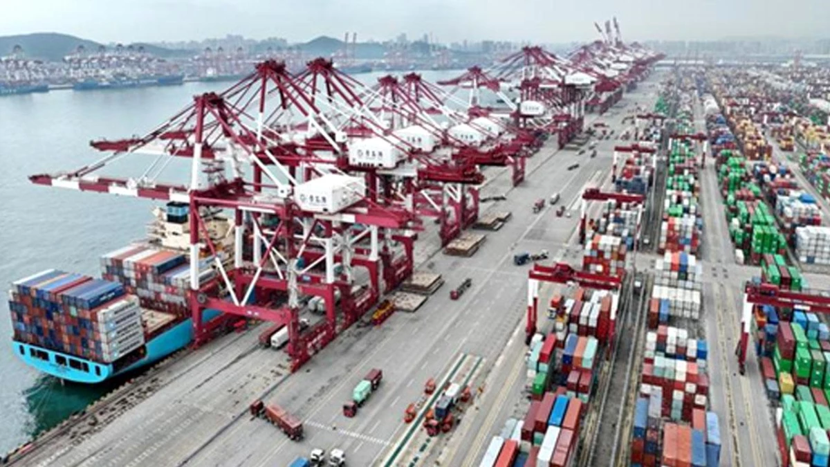 Qingdao Limanındaki Dış Ticaret Hizmetleri Arttı