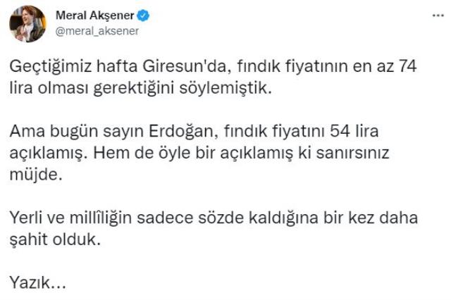 Muhalefetin fındık fiyatı tepkisine Cumhurbaşkanı Erdoğan'dan ilk yorum: Vatandaşın gönlündeki rakamı açıkladık Muhalefetin fındık fiyatı tepkisine Cumhurbaşkanı Erdoğan'dan ilk yorum: Vatandaşın gönlündeki rakamı açıkladık