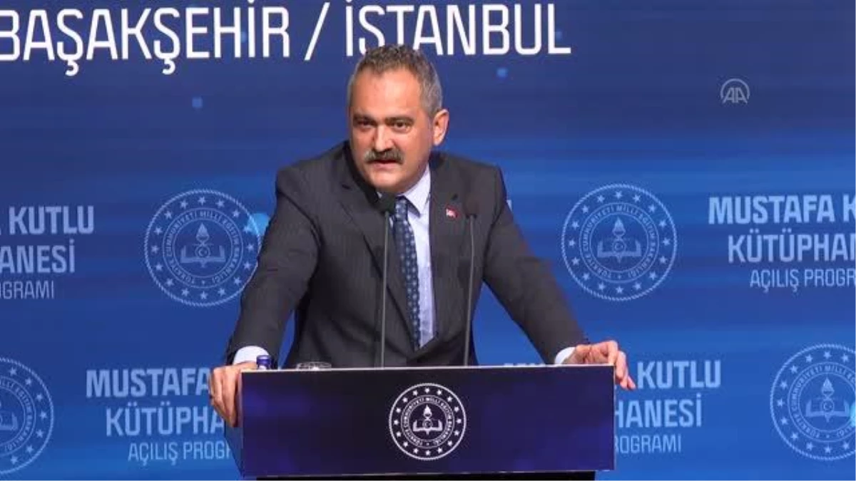 Milli Eğitim Bakanı Özer, Mustafa Kutlu Kütüphanesi\'nin açılış töreninde konuştu Açıklaması