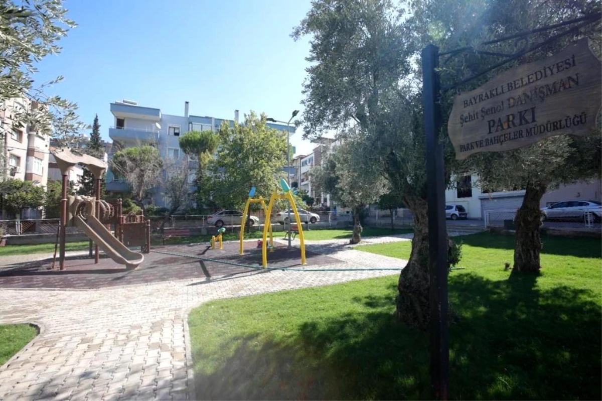 Bayraklı\'daki Şehit Şenol Danışman Parkı yenilendi