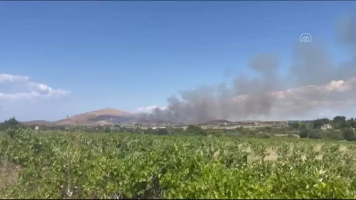 Çanakkale\'de çıkan örtü yangını kontrol altına alındı