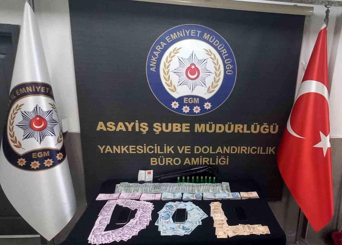 Dolandırılan dolandırıcıların olayını Ankara Emniyeti çözdü
