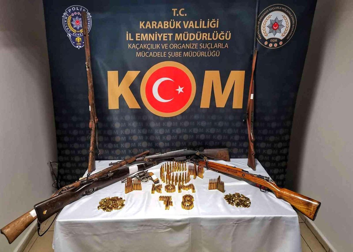 Karabük\'te silah ve mühimmat kaçakçılığı operasyonu