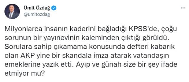 KPSS'de çıkan 20 sorunun, bir yayınevine ait kitaptaki sorularla aynı olduğu iddiası sosyal medyayı karıştırdı