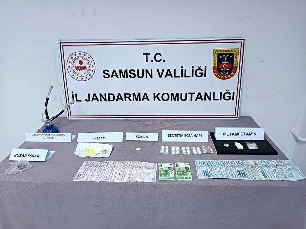 Samsun\'da çok miktarda narkotik madde ele geçirildi