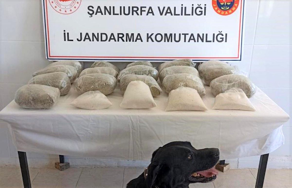 Şanlıurfa\'da 20 kilogram uyuşturucu ele geçirildi: 2 gözaltı