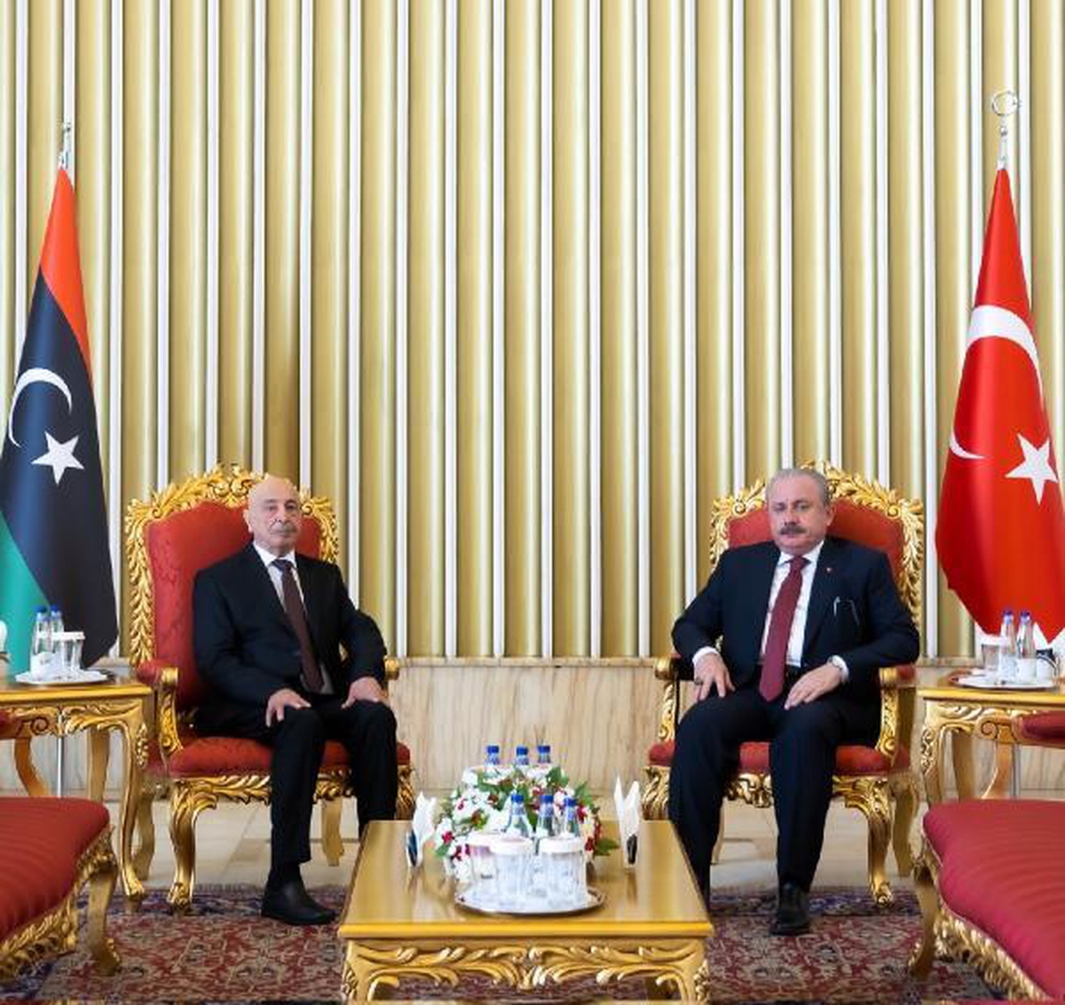 TBMM Başkanı Şentop, Libya Temsilciler Meclisi Başkanı Guveyder ile görüştü