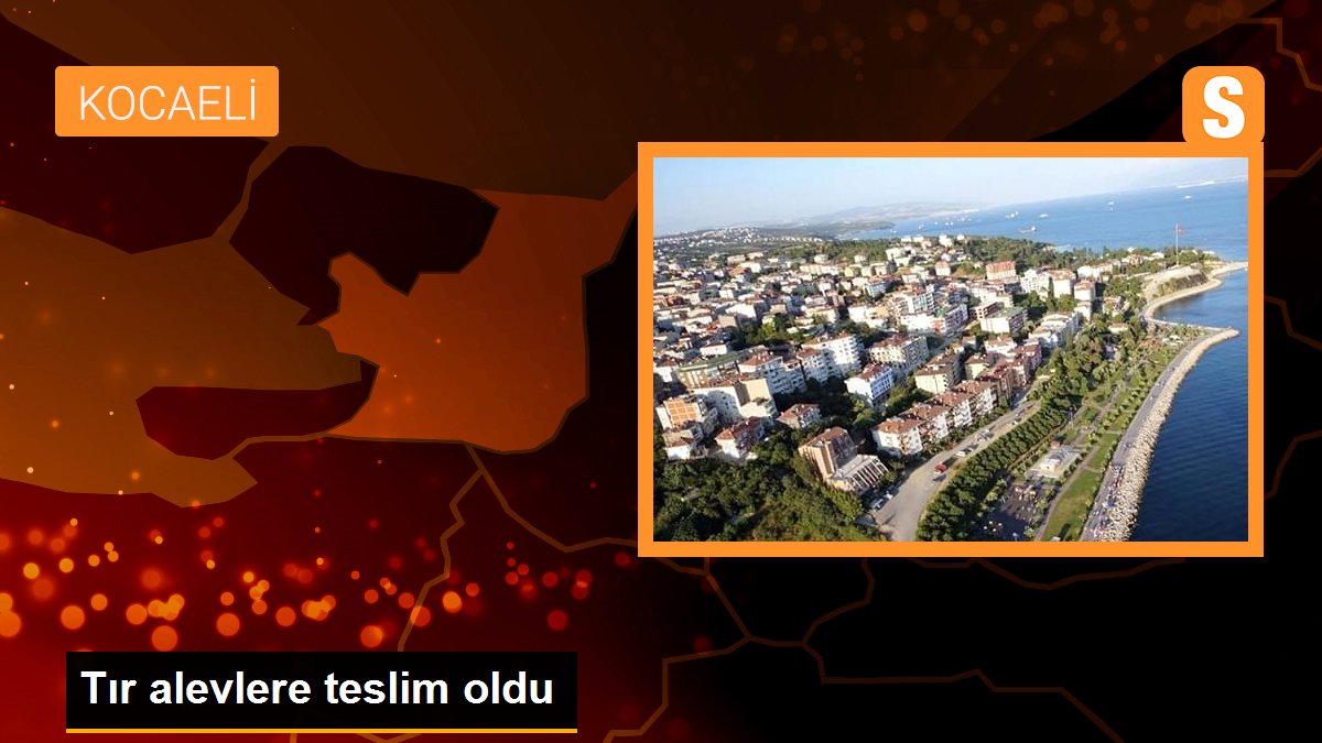 Tır alevlere teslim oldu
