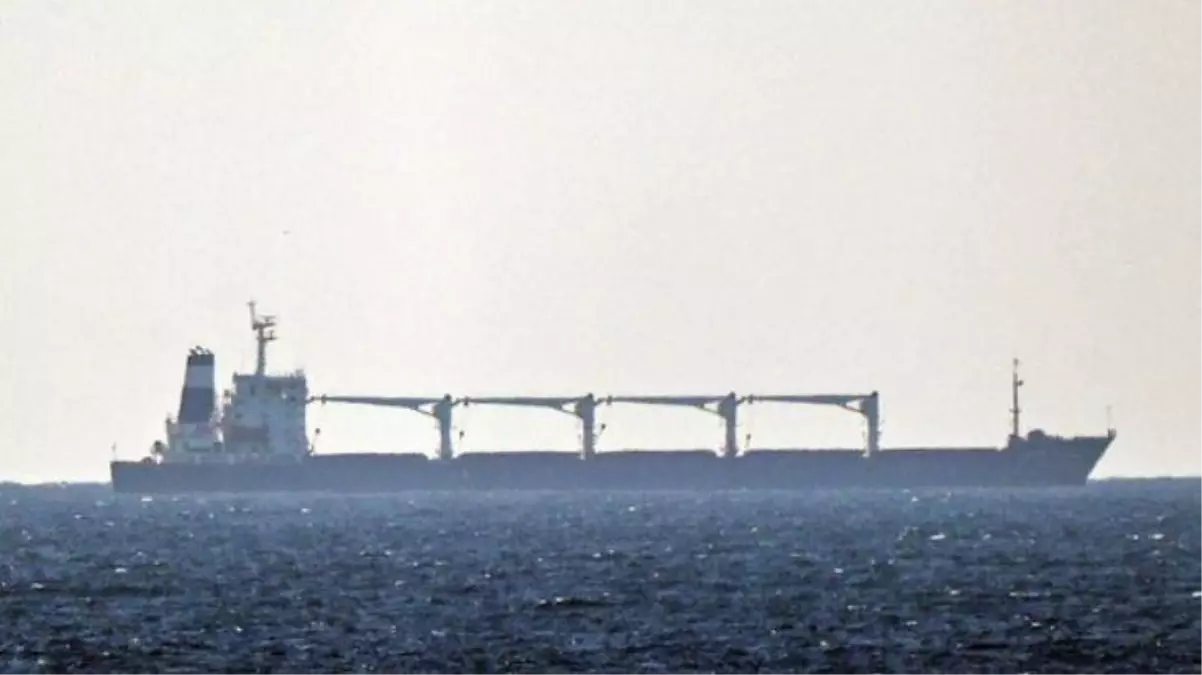 27 bin ton mısır taşıyan Razoni kuru yük gemisi İstanbul Boğazı girişinde denetlenmeyi bekliyor