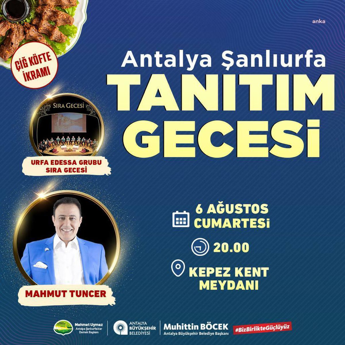 Antalya Büyükşehir \'Şanlıurfa Tanıtım Gecesi\' Düzenliyor