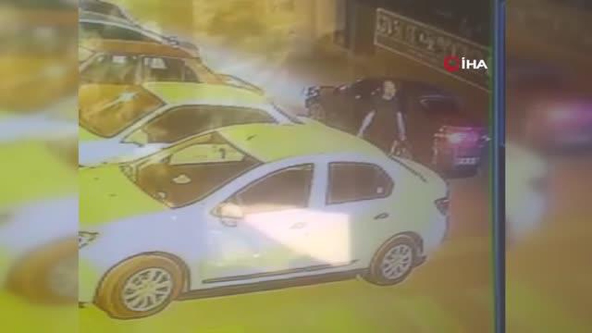 Jant kapaklarını böyle çaldı