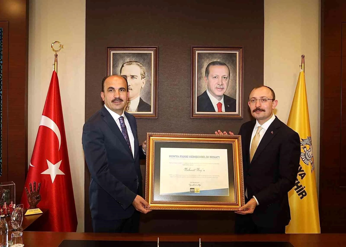 Ticaret Bakanı Mehmet Muş, Başkan Altay\'ı ziyaret etti