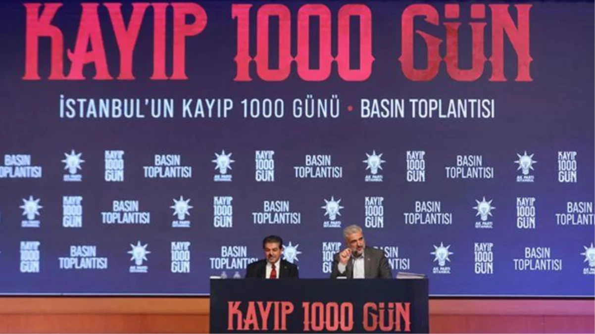 AK Parti\'den "İstanbul\'un Kayıp 1000 Günü" toplantısı! CHP\'li Ekrem İmamoğlu\'nun 3 yılı anlatıldı