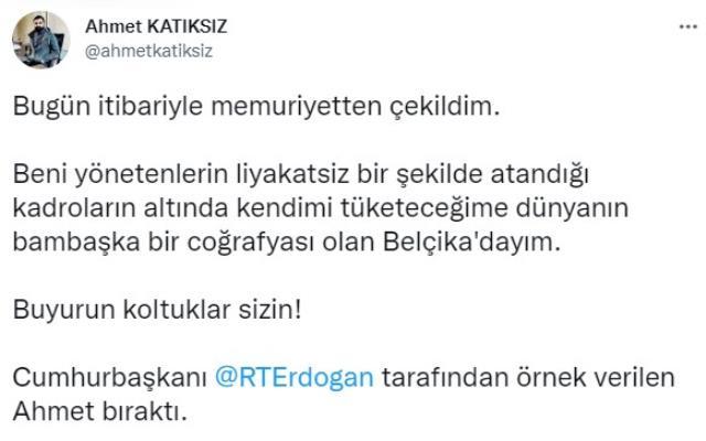 Cumhurbaşkanı Erdoğan'ın örnek gösterdiği genç Türkiye'yi terk etti