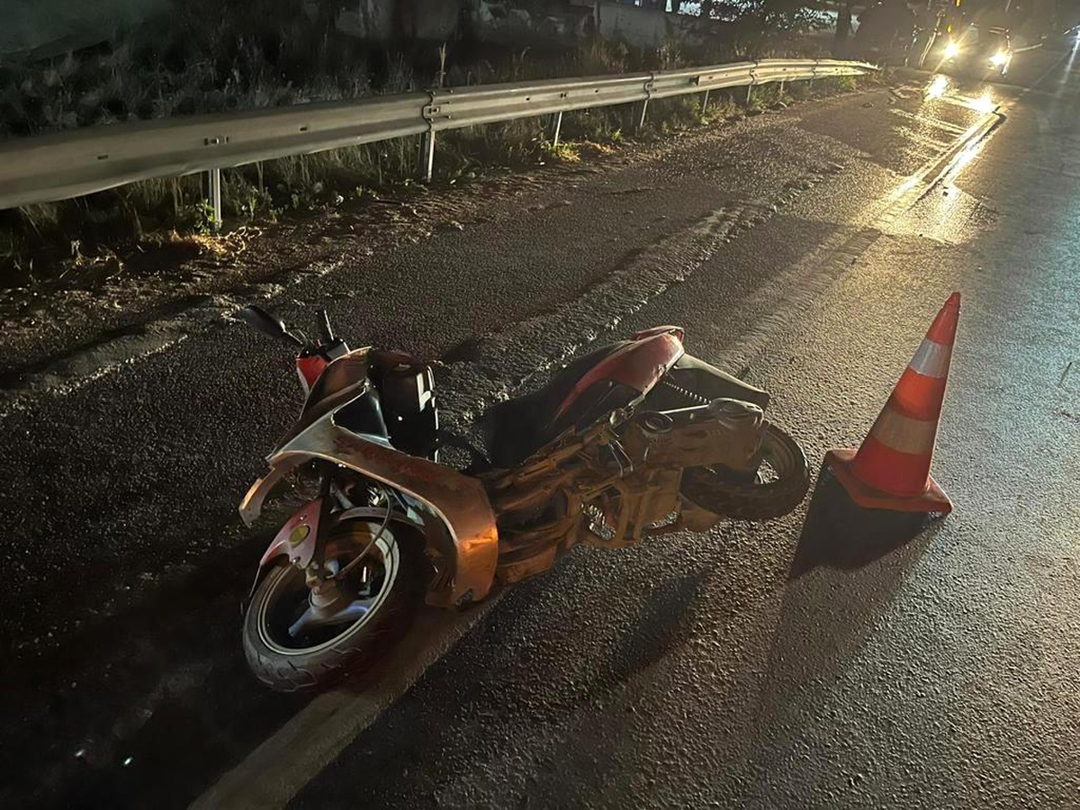D-650\'de cip ile motosiklet çarpıştı: 1 ağır yaralı