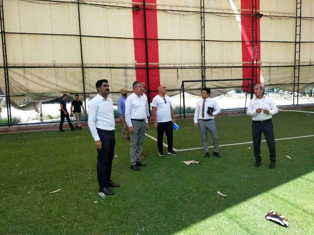 Günyüzü İlçesi spor tesisleri incelendi