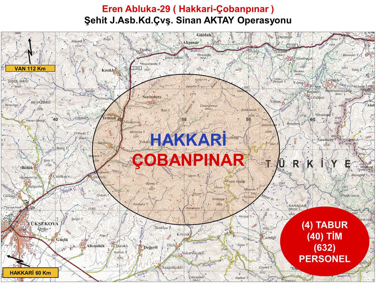 Hakkari\'de "Eren Abluka-29" operasyonu başlatıldı