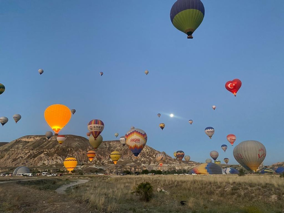 Yılın ilk 7 ayında 327 bin 859 kişi Kapadokya\'yı kuş bakışı izledi