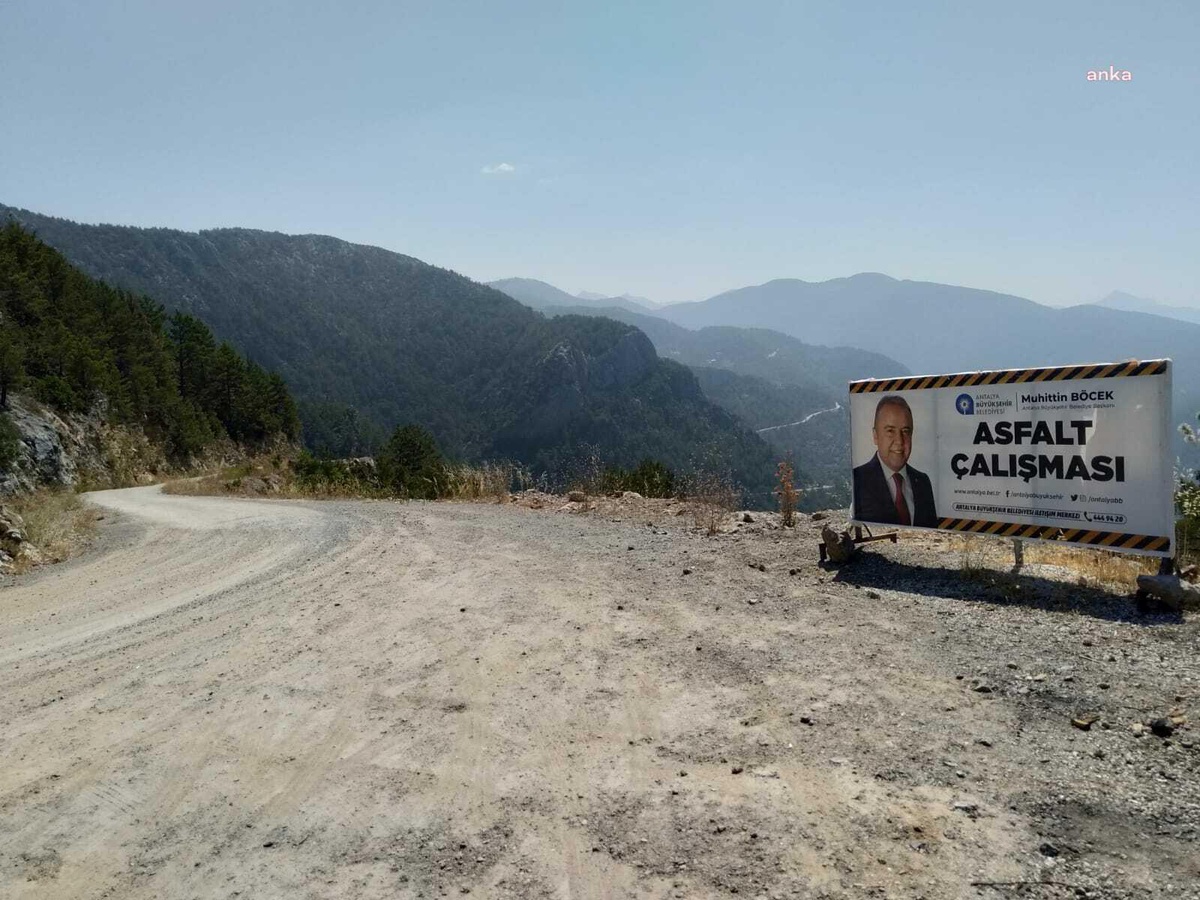 Antalya\'da yayla yolları ve banklar yenilendi