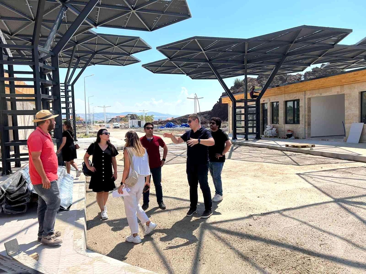Jeopark ziyaretçi merkezi inşaatında sona doğru