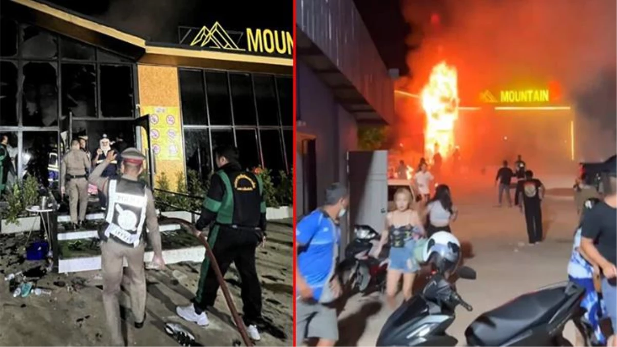 Tayland\'da barda yangın! 13 kişi yanarak can verdi