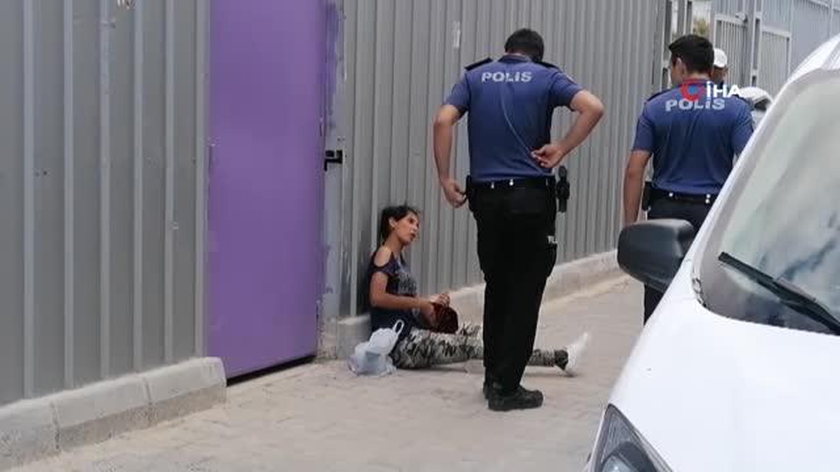 Yürürken dehşeti yaşadı